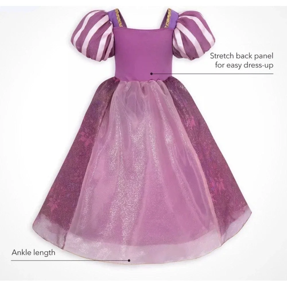 Disney Store Rapunzel Costume Dress Up Princess Tangled Purple Halloween NEW 4